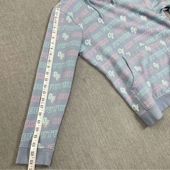 Zumies ODD FUTURE All Over Print Dusty Blue Hoodie Women’s Size Medium - Picture 10 of 10